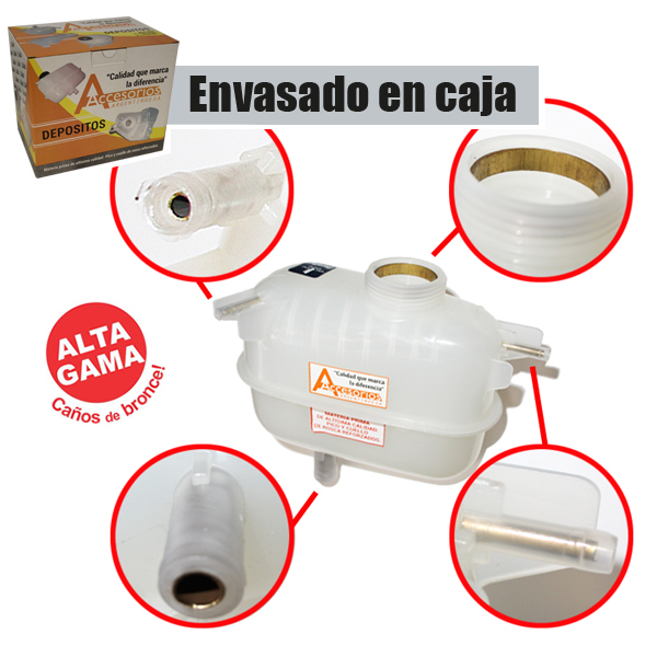 Imagen ilustrativa de DEPOSITO DE AGUA ALTERNATIVO REFORZADO AGILE/CELTA/PRISMA 2 PICOS